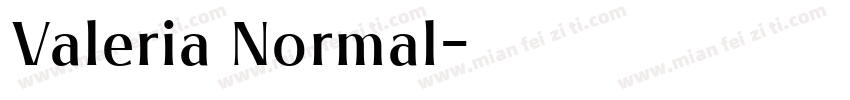 Valeria Normal字体转换